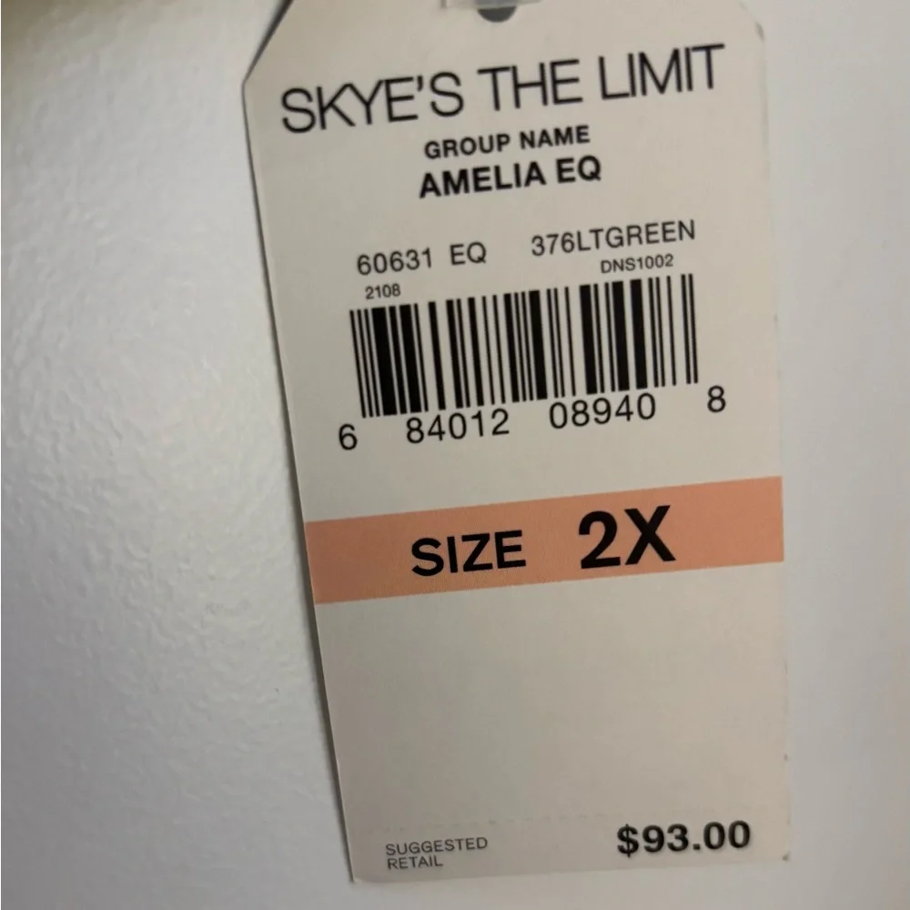 Skye’s the Limit Woman Green Jacket 2X - Picture 5 of 11